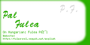 pal fulea business card